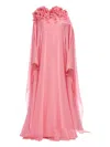 Badgley Mischka Collection Strapless Gown With Caftan Overlay