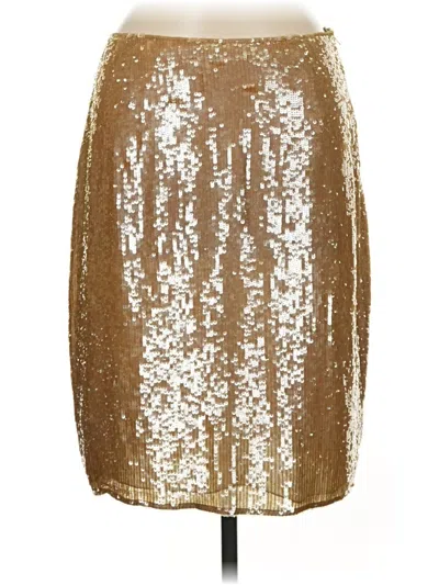 Pre-owned Badgley Mischka Formal Skirt In Gold