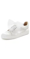 Badgley Mischka Collection Gem Platform Sneaker In White