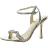 Badgley Mischka Gemma Womens Slip On Open Toe Ankle Strap In Multi