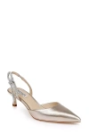 Badgley Mischka Gentry Slingback Kitten Heels