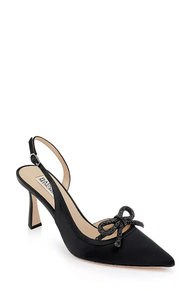 Badgley Mischka Georgie Slingback Heels In Black