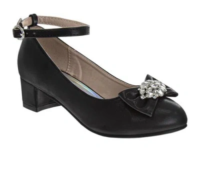 Badgley Mischka Kids'  Girls' Low Heeled Dress Sandals. In Black