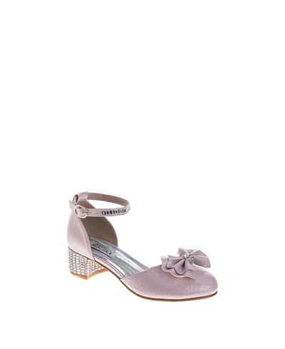 Badgley Mischka Girls' Ribbon And Gemstones Sparkly Dress Sandals - Toddler, Little Kid, Big Kid In Purple