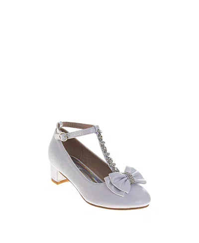 Badgley Mischka Girls' Sparkly Stones And Ribbon Dress Sandals - Toddler, Little Kid, Big Kid In Blue