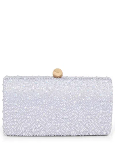 Badgley Mischka Heather Satin Clutch In Red