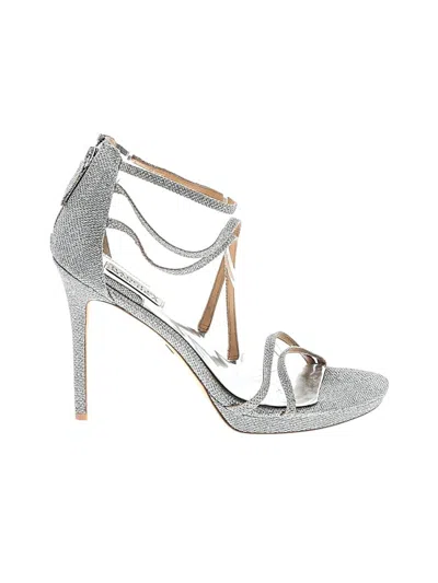 Pre-owned Badgley Mischka Heels In Silver