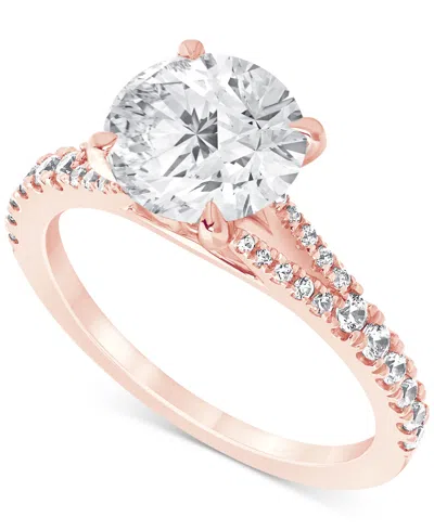 Badgley Mischka Igi Certified Lab Grown Diamond Engagement Ring (3 Ct. T.w.) In 14k White, Yellow Or Rose Gold