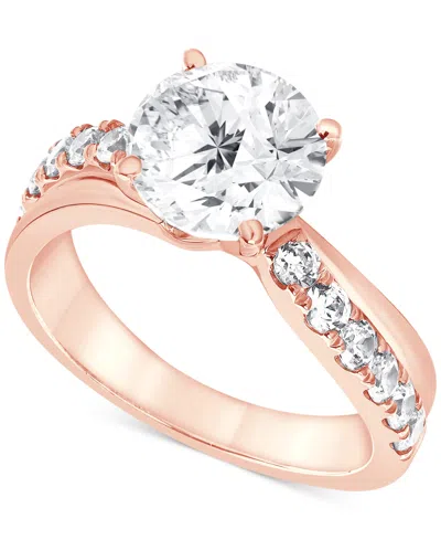 Badgley Mischka Igi Certified Lab Grown Diamond Engagement Ring (3 Ct. T.w.) In 14k Yellow, White Or Rose Gold