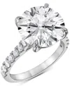 Badgley Mischka Igi Certified Lab Grown Diamond Engagement Ring (6 Ct. T.w.) In 14k White, Yellow Or Rose Gold In White Gold
