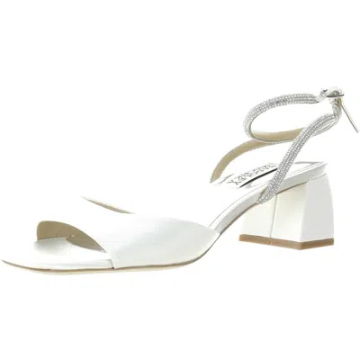 Badgley Mischka Infinity Womens Satin Dressy Slingback Sandals In Multi