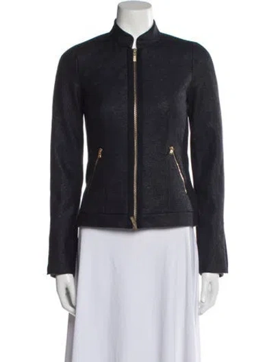 Pre-owned Badgley Mischka Jacket In Blue