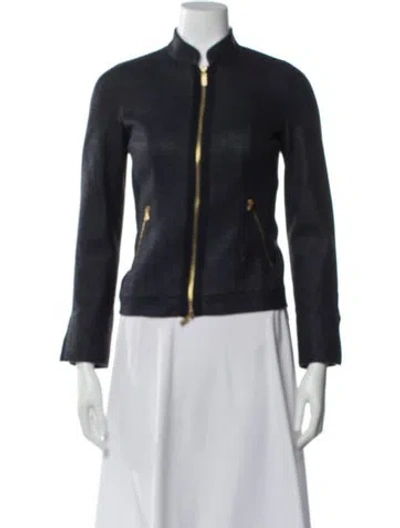 Pre-owned Badgley Mischka Jacket In Blue