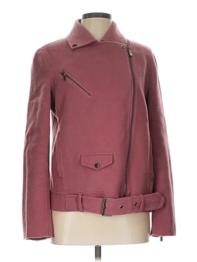 Pre-owned Badgley Mischka Jacket In Burgundy