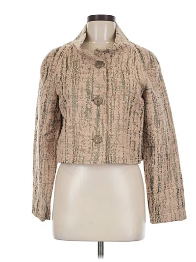 Pre-owned Badgley Mischka Jacket In Tan