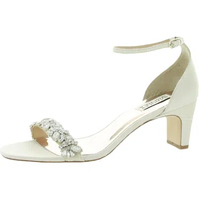 Badgley Mischka Jackie Womens Jeweled Ankle Strap Heel Sandals In Multi
