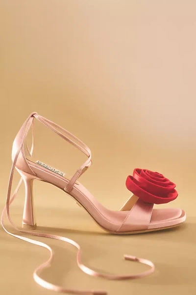 Badgley Mischka Janelle Rosette Heels In Pink