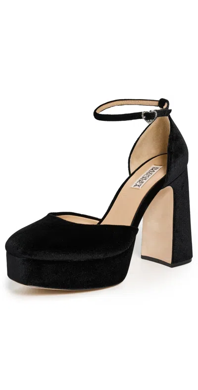 Badgley Mischka Jayda Platform Black Velvet