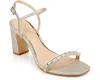 Badgley Mischka Jewel  Slingback Women's 8.5 Charlee Embellished Sandal Khd545 In Gold