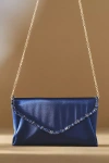 Badgley Mischka Jewel By  Satin Envelope Clutch In Blue
