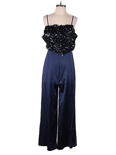 Pre-owned Badgley Mischka Jumpsuit In Blue