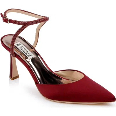 Badgley Mischka Kamilah Ankle Strap Pump In Chianti