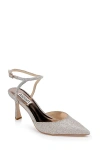 Badgley Mischka Collection Kamilah Ankle Strap Pump In White