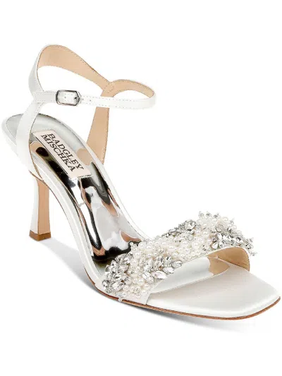 Badgley Mischka Kate Womens Dressy Leather Heels In Multi