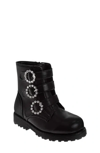 Badgley Mischka Kids' Lug Sole Boot In Black