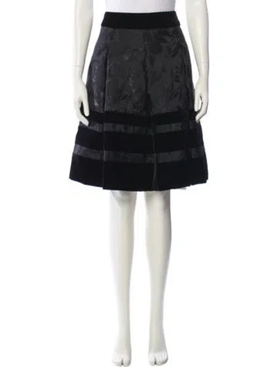 Pre-owned Badgley Mischka Knee-length Skirt In Black