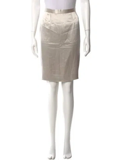 Pre-owned Badgley Mischka Knee-length Skirt In Neutral