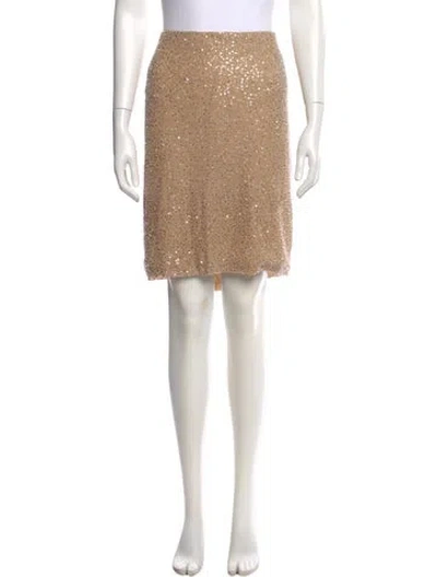 Pre-owned Badgley Mischka Knee-length Skirt In Pink