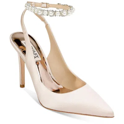 Badgley Mischka Kris Womens Pointed Toe Dressy Slingback Heels In Multi