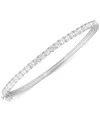 Badgley Mischka Lab Grown Diamond Bangle Bracelet (3 Ct. T.w.) In 14k White Gold In Gold