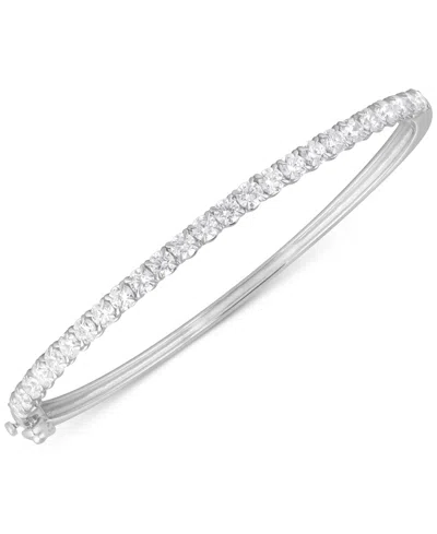 Badgley Mischka Lab Grown Diamond Bangle Bracelet (3 Ct. T.w.) In 14k White Gold
