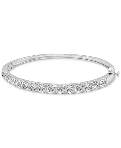 Badgley Mischka Lab Grown Diamond Bangle Bracelet (5 Ct. T.w.) In 14k White Gold