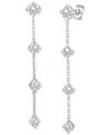 Badgley Mischka Lab Grown Diamond Dangle Drop Earrings (2-3/4 Ct. T.w.) In 14k White Gold In Gold