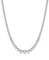 Badgley Mischka Lab Grown Diamond Graduated 16-1/2" Collar Necklace (15 Ct. T.w.) In 14k White Gold Or 14k Yellow Go In Gold