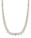 Badgley Mischka Lab Grown Diamond Graduated 16-1/2" Collar Necklace (15 Ct. T.w.) In 14k White Gold Or 14k Yellow Go In Yellow Gold