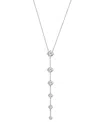 Badgley Mischka Lab Grown Diamond Graduated Lariat Necklace (3-1/2 Ct. T.w.) In 14k White Gold, 16" + 2" Extender In Gold