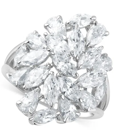 Badgley Mischka Lab Grown Diamond Marquise & Pear Cluster Ring (3-3/4 Ct. T.w.) In 14k White Gold