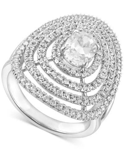 Badgley Mischka Lab Grown Diamond Statement Ring (2 Ct. T.w.) In 14k White Gold