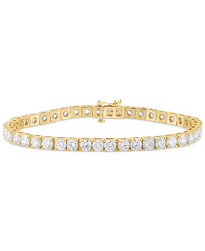 Badgley Mischka Lab Grown Diamond Tennis Bracelet (10 Ct. T.w.) In 14k White, Yellow Or Rose Gold In Yellow Gold