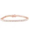 Badgley Mischka Lab Grown Diamond Tennis Bracelet (7 Ct. T.w.) In 14k White, Yellow Or Rose Gold In Rose Gold