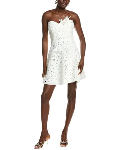 Badgley Mischka Laser A-line Mini Dress In Animal Print