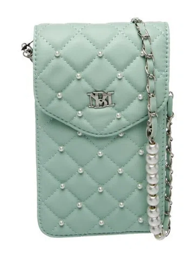 Pre-owned Badgley Mischka Leather Backpack W/ Tags In Green