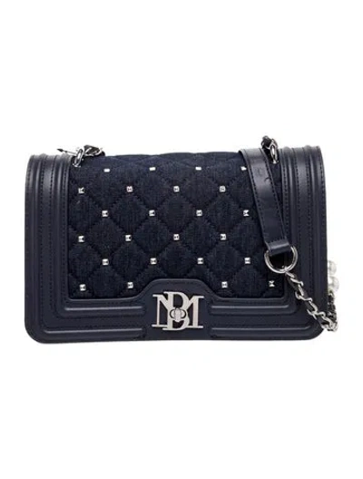 Pre-owned Badgley Mischka Leather Clutch In Blue