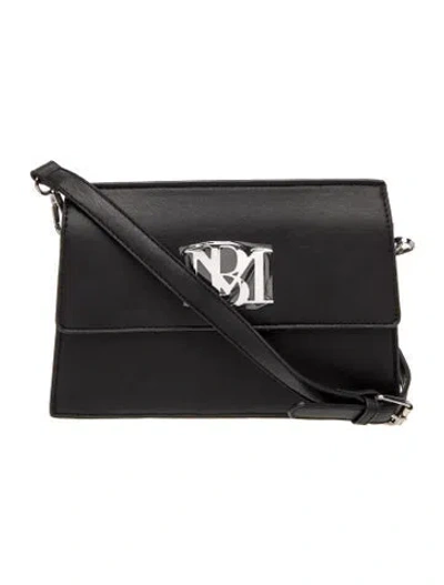 Pre-owned Badgley Mischka Leather Crossbody Bag In Black