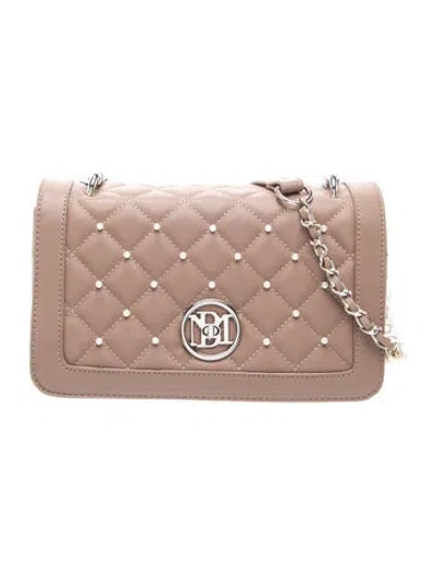 Pre-owned Badgley Mischka Leather Crossbody Bag In Brown