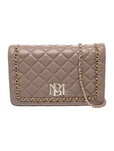 Pre-owned Badgley Mischka Leather Crossbody Bag In Brown